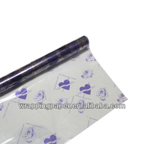 Transparent cellophane film roll and clear cellophane film