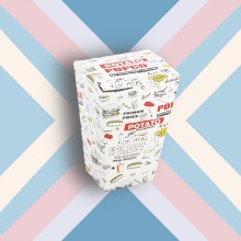 Caja de empaque de pollo de palomitas de maíz premium desechable