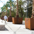 Corten Steel Simple Garden Pots Planteurs