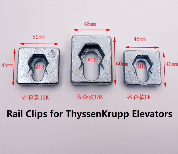 Elevator Guide Rail Clips 8k T89 13k T90 15k 18k T114 T127, High ...
