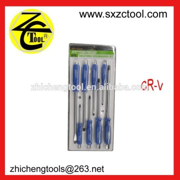 8pc Bolstered Handle Screwdriver Set,PP Handle,Chrome-Vanadium