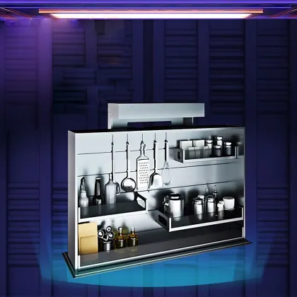 Lift Cabinet Voice Control Touch Control Pull Basket