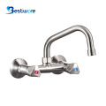 Wall Mounted Stainless Steel Kitchen Faucet