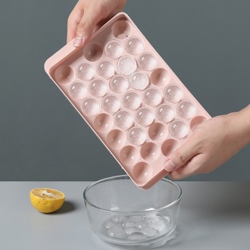 BPA małe okrągłe okrągłe tacki na kostki do zamrażarki - Cubos de hielo Molanki para hielo redondos