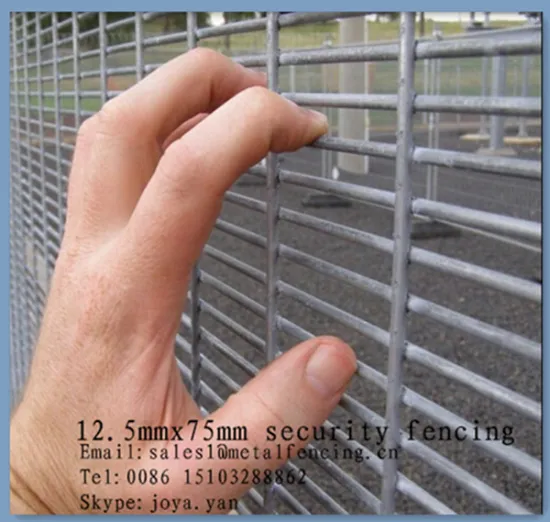 Made in China enclosure security screen panels solid H piers supported high security anti climb 358 grill fence panels
