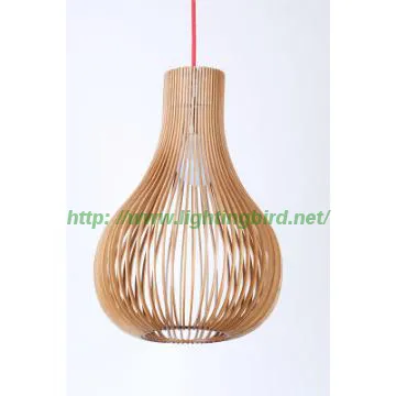 Engineering Wood Pendant Lamp for Art Appreciation