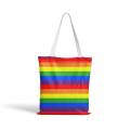 Tote Borse Custom Rainbow LGBT Pride Canvas