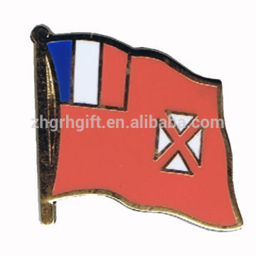 Metal national country wallis and futuna flag pin
