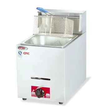 Commercial Deep Fryer Gas Luxury Deep Fryer for Fried Chicken with 1 Tank 1 Basket