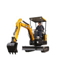 Excavadora superior alta SY16C 1.6ton con oruga de goma