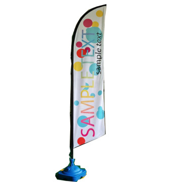 Custom Printed 12-Foot Feather Flag Printed with Your Text and Graphic