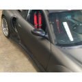 Matte metallische Holzkohle Wrap Vinyl