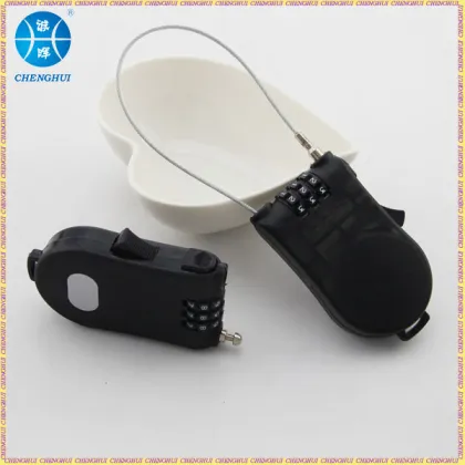 Retractable Cable Combination Lock/plastic luggage lock