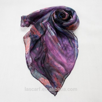 colorful style light silk long muffler