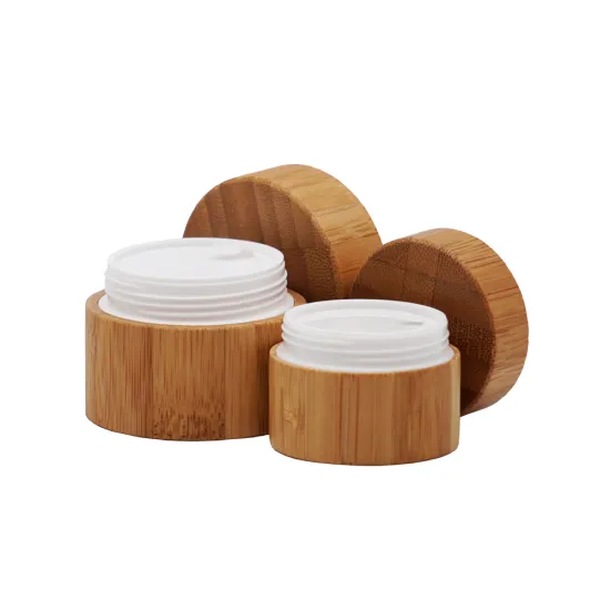 Eco Friendly Bamboo Cosmetic Cream Jar Packaging
