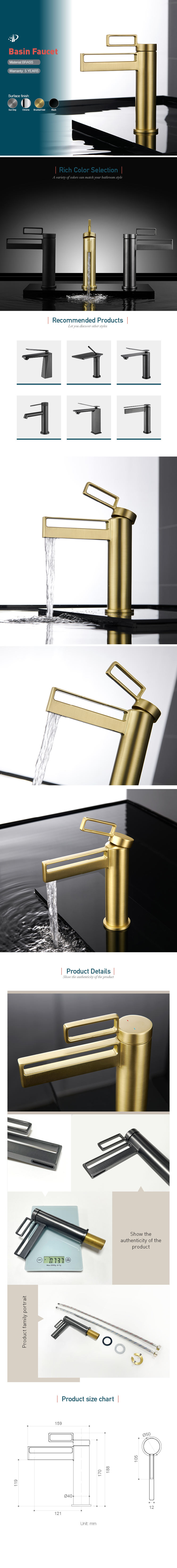 Bathroom Faucet with Brass Body