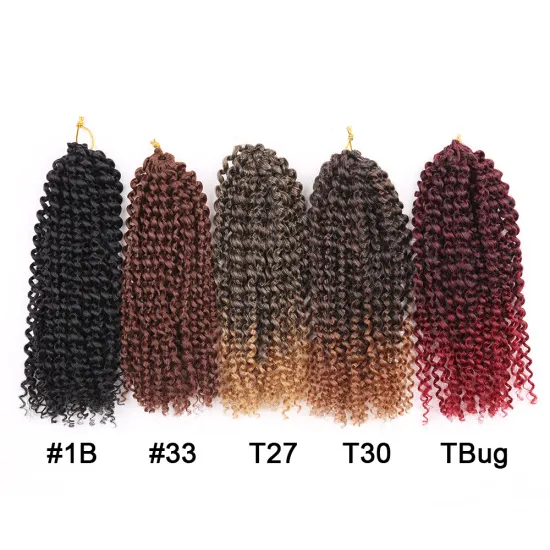 HTHAIR Kinky Curly Synthetic Crochet Afro Hair 8-12inch 3pcs/pack
