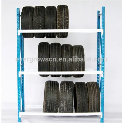 Cheap Foldable Truck Tire Display Rack For Tire Brands Storage