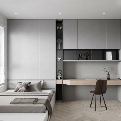 Custom Bedroom Furniture: Tatami Bed with Wardrobe and Storage