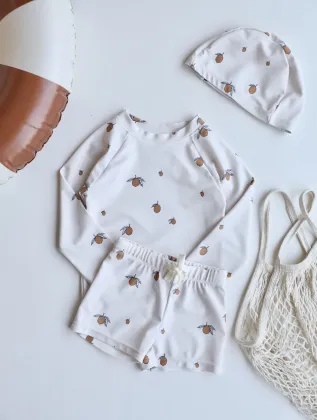 Custom Lovely Kids Swimsuit - Child Bikinis Girls Boys Two-Pieces Beachwear Swimwear Set