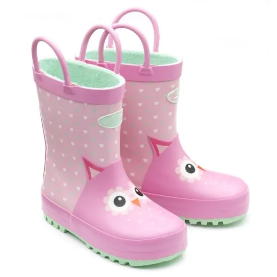 Girl's Printed Rain Boots - Kids Wellies