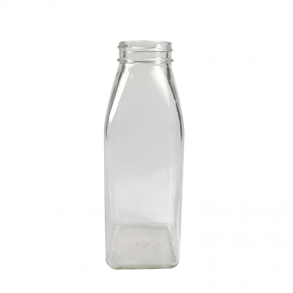 Round glass milk coffee beverage drink bottle