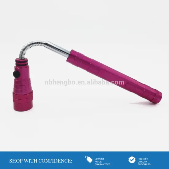 rose red aluminum flexible led flashlight with magnet advertising lights