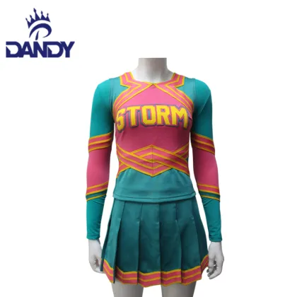 Classic Sublimated Little Girl Cheerleading Outfits