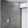 Brushed Gold 2 Way Bath Concealed Shower