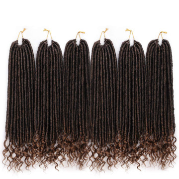 Faux Locs Crochet Braids Natural Soft Synthetic Hair Extension 24 Stands/Pack Goddess Locks