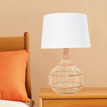 Nordic Modern Creative Handmade Rattan Bedside Lamp