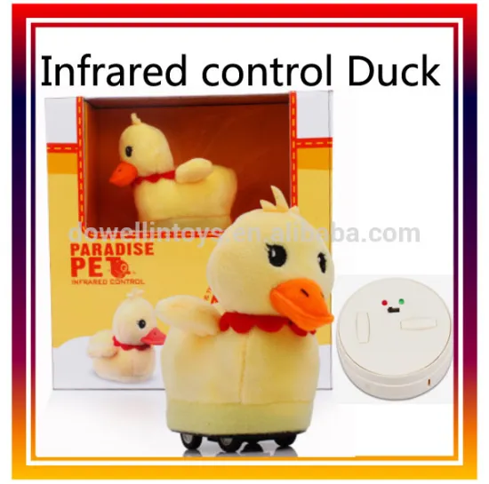 Simulation Infrared control I/R duck,RC wool fabric Duck,hot toys for christmas 2015