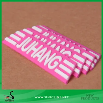 Sinicline 3D Silicon Garment Label in Two Colors/OEM 3D Rubber Patch