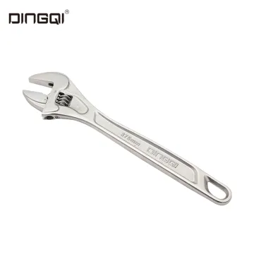 DingQi 10 Inch Carbon Steel Adjustable Spanner Wrench