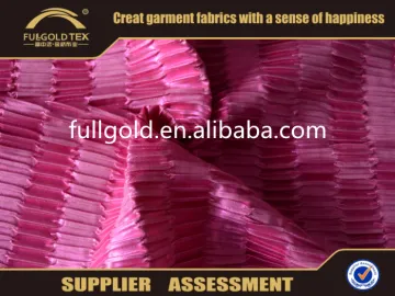 Custom High Quality Unique Design Crumple Foil Fabric For Fashionbale Wear 2016