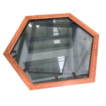 Stylish Double Glass Thermal Break Aluminum Window with Special Shaped Design