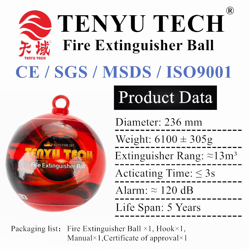 ABC Dry Powder Fire Endukinger Ball CE معتمدة