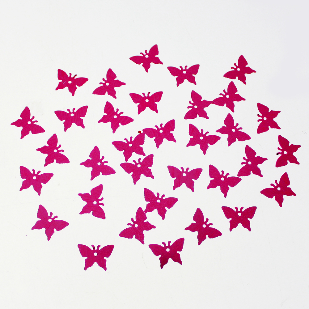 Pink Butterfly Shape Sequin