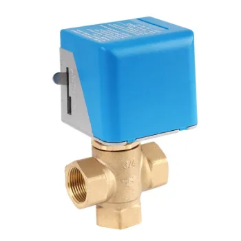 Brass Electric Three-way Shut-off Valve Gas Valve