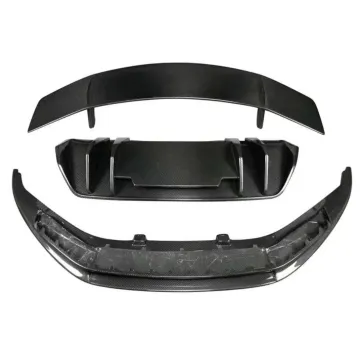 2016-2018 Audi R8 Upgrade Kit: V Style Carbon Fiber Body Kit with Front Lip and Rear Wing