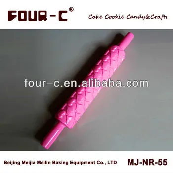 Plastic fondant and pastry rolling pin, decorative rolling pin