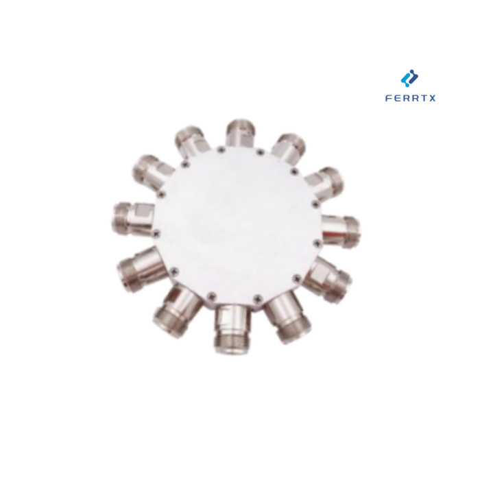 Divisor de potencia coaxial