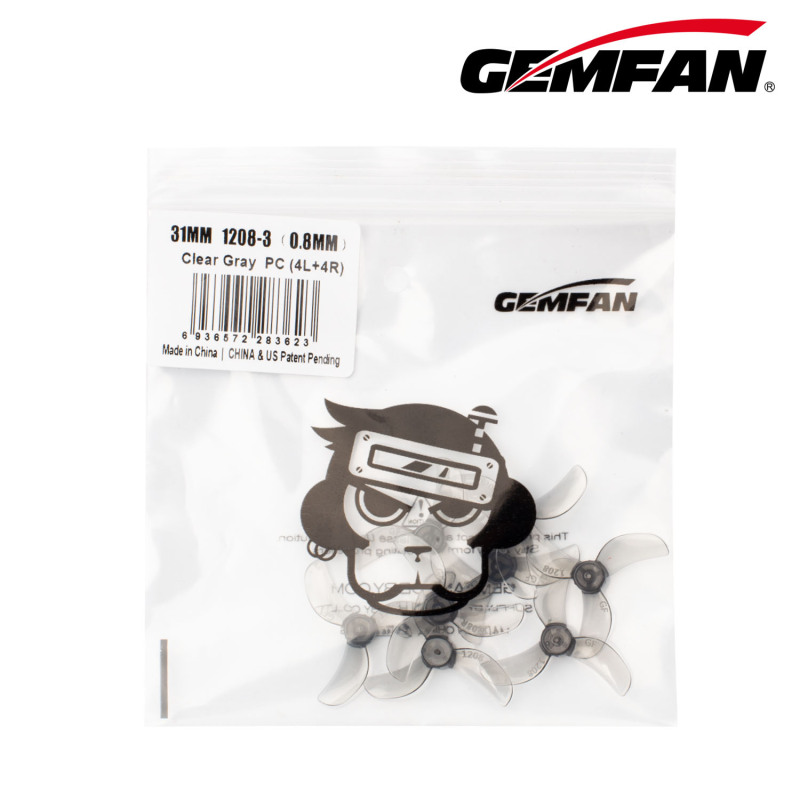 GEMFAN 1208-3 31mm PC Propeller for RC FPV Freestyle Cinewhoop Drones