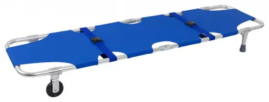 Portable Rescue Foldaway Stretcher With Wheels And Belts