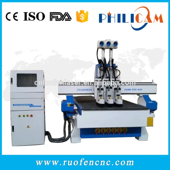 Philicam Wood working funiture made cnc router machine / 3D wood cnc router for sale