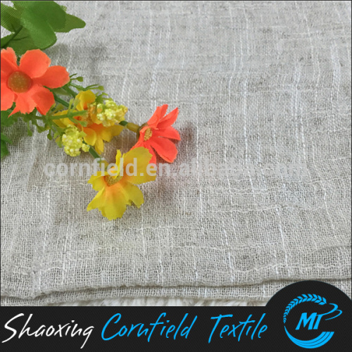 FASHION LINEN / COTTON YARD DYED SLUBBED FABRIC