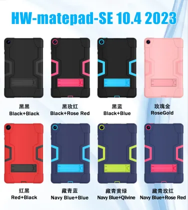 PC Silicon PC Heavy Duty Rugged Shockproof Armor Tablet Case Cover for Huawei MatePad SE 10.4 2023