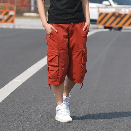 OEM Fashion Large Size Cargo Seven-Cent Pants Customization