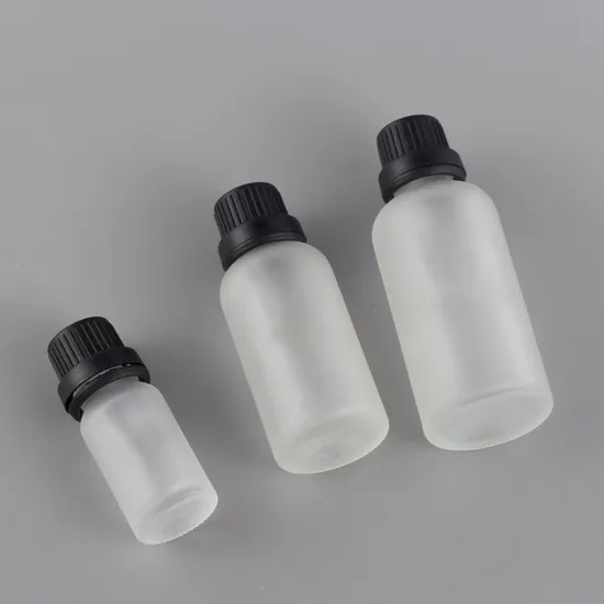 Popular Bottles White Frosted Essence Oil Glass Bottle