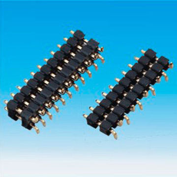 Pin Header Connectors, 2.54mm (0.100-inch), Single/Dual-row with 1.5mm Height, SMT Type